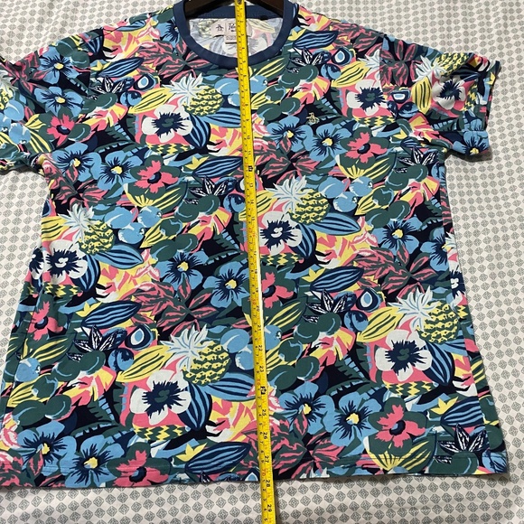 Original Penguin by Munsingware Floral Golf Fishing Vacation Tee Shirt XL - Picture 10 of 14